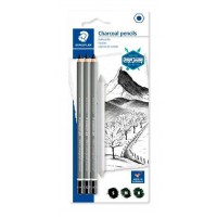CONJUNTO LÁPIS STAEDTLER CHARCOAL + ESFUMINHO